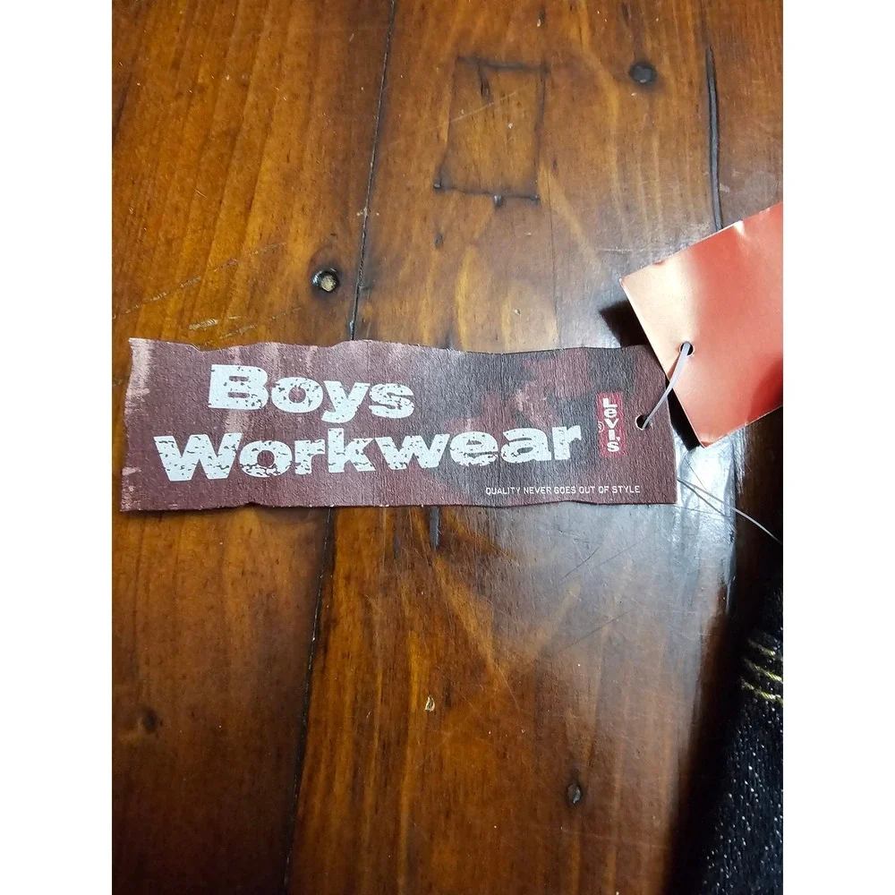 Levi Boys Workwear Carpenter Jeans Dark Wash Denim 2T Vintage 2006 NWT
